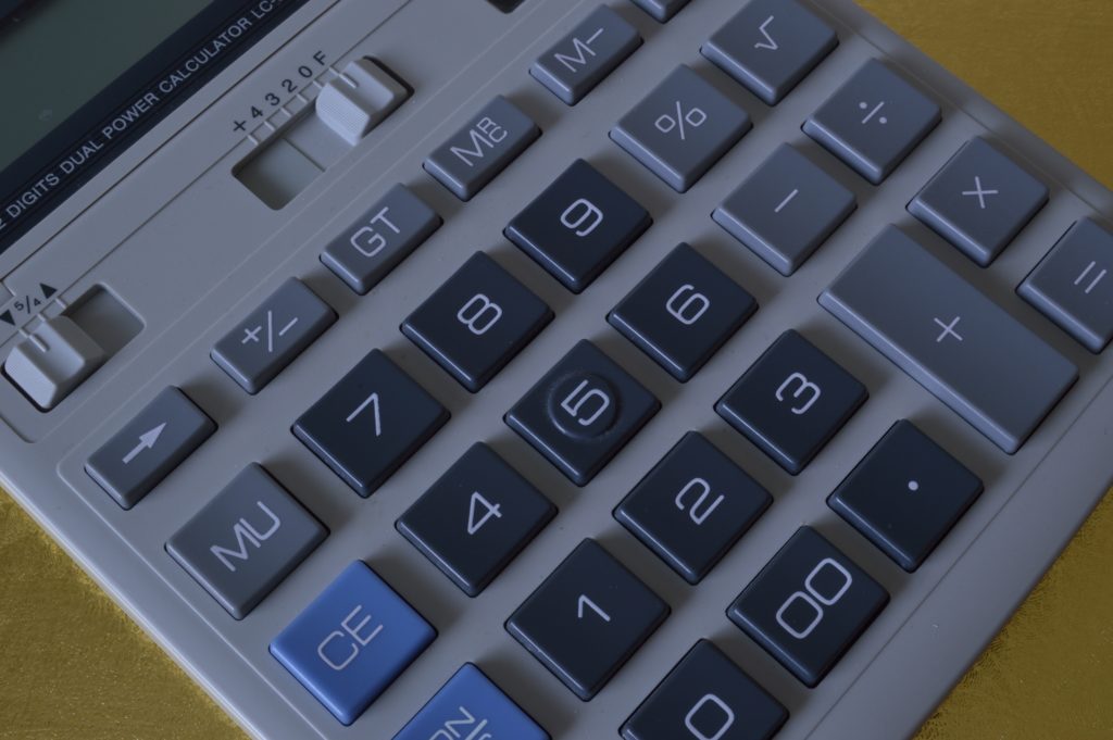 A calculator 