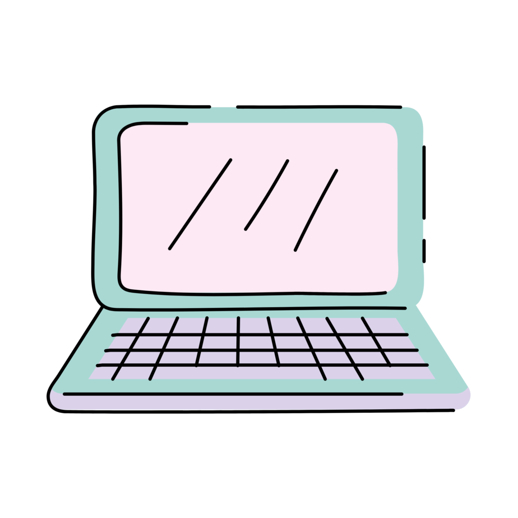 Drawing of a laptop