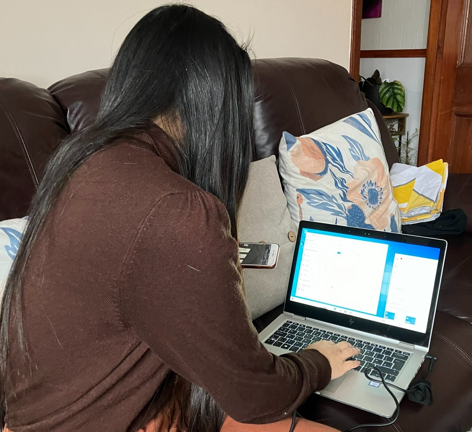 
    Learner with their laptop