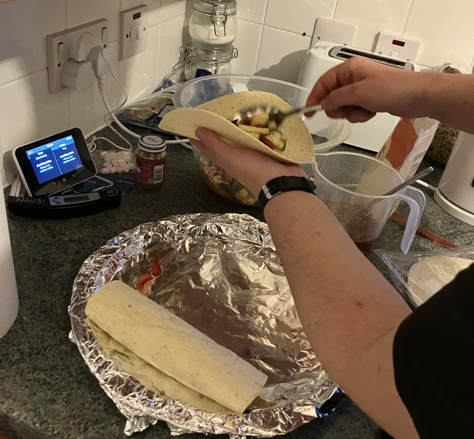     Learner learning how to cook