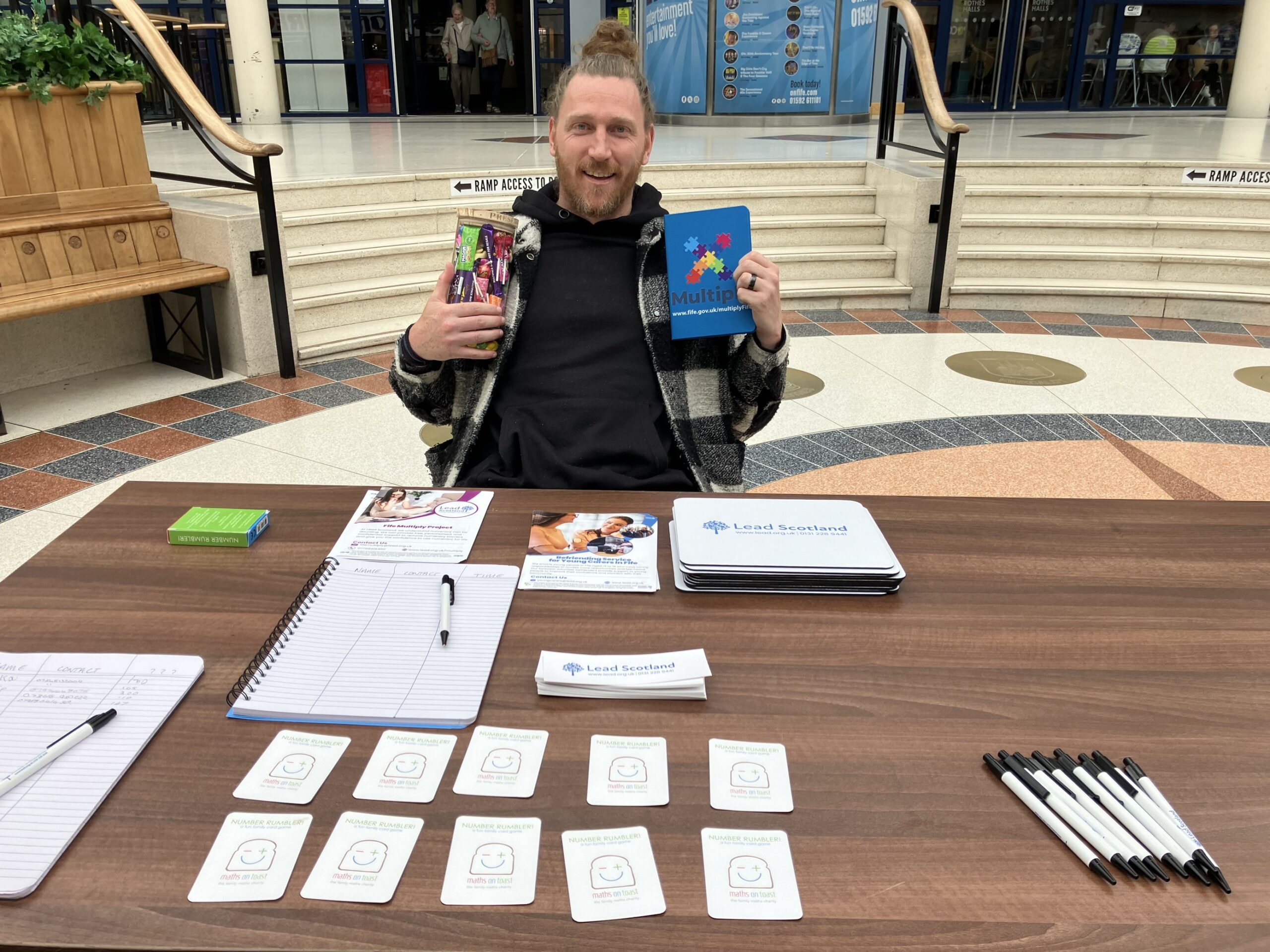     Lead member of staff on a stall